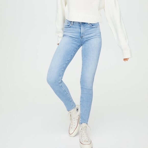 Agolde Jeans Sophie Skinny Crop Distressed 27 - Picture 1 of 13